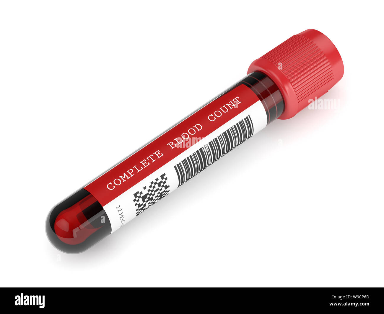 3d render of CBC blood tube over white background Stock Photo Alamy
