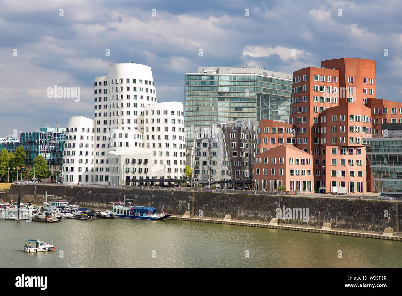 Gehry Buildings in Dusseldorf - Germany Stock Photo