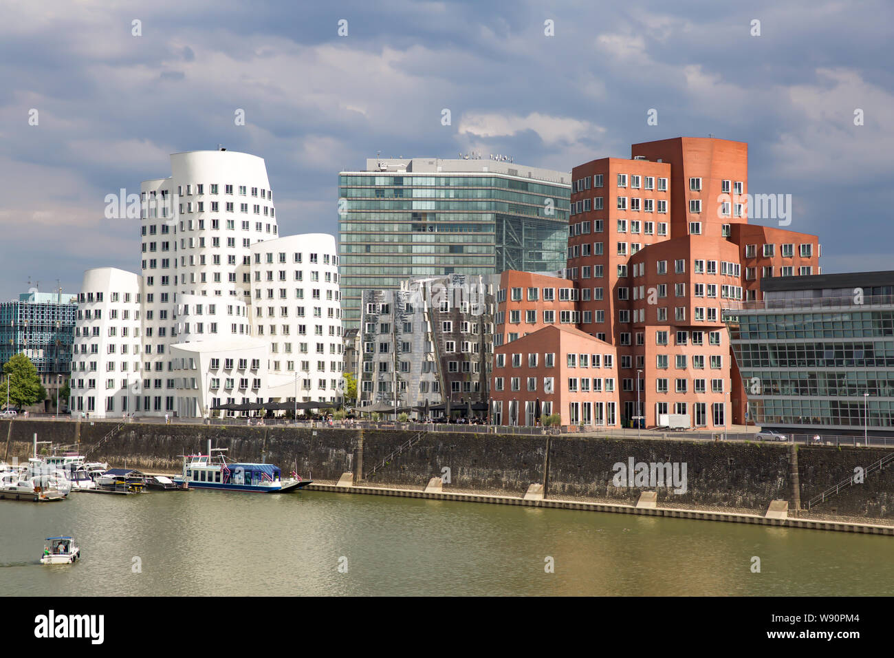 Gehry Buildings in Dusseldorf - Germany Stock Photo