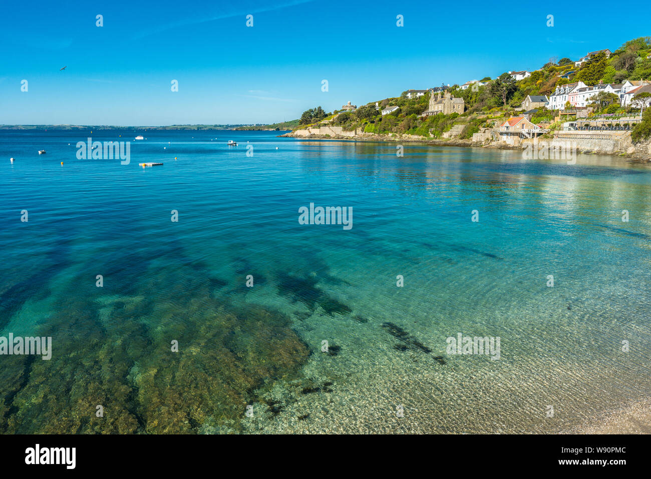 The picturesque village of St Mawes on the Roseland Peninsula near Falmouth in Cornwall, England, UK. Stock Photo