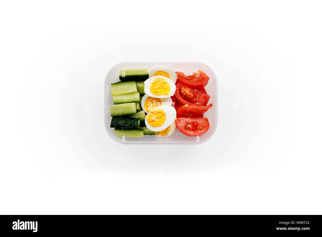 Healthy fitness food in container. Sport food minimalism Stock Photo