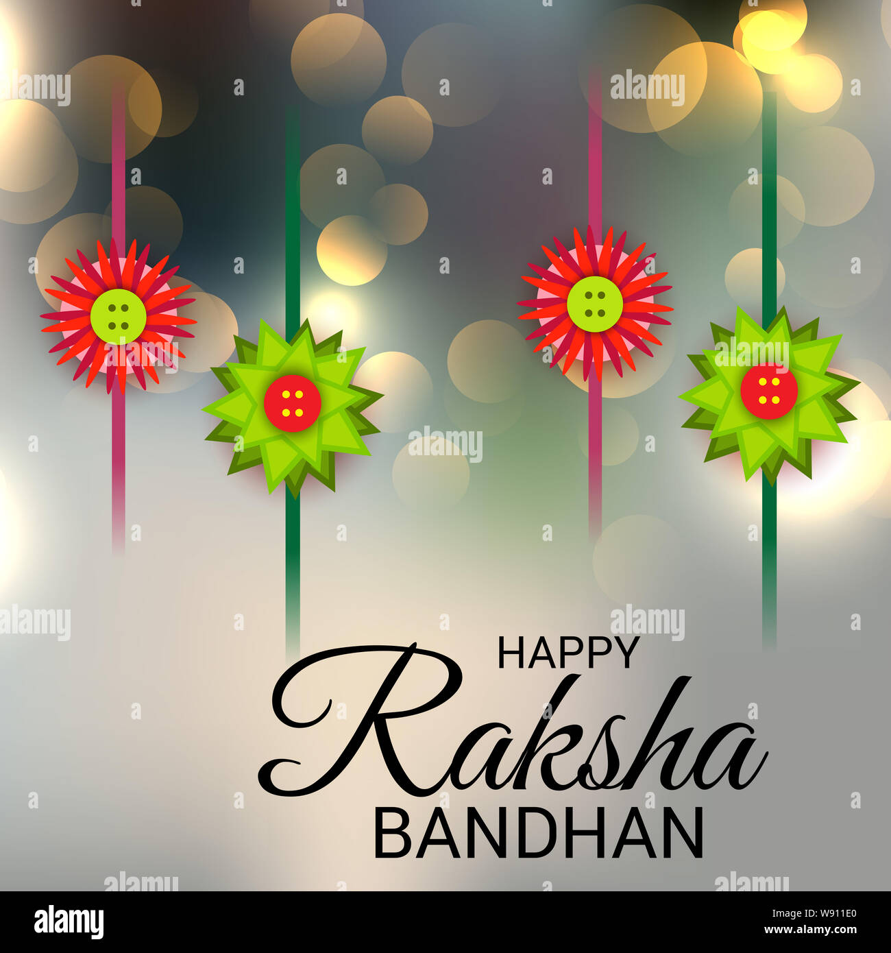 Vector Illustration Of A Background For Happy Raksha Bandhan Indian ...