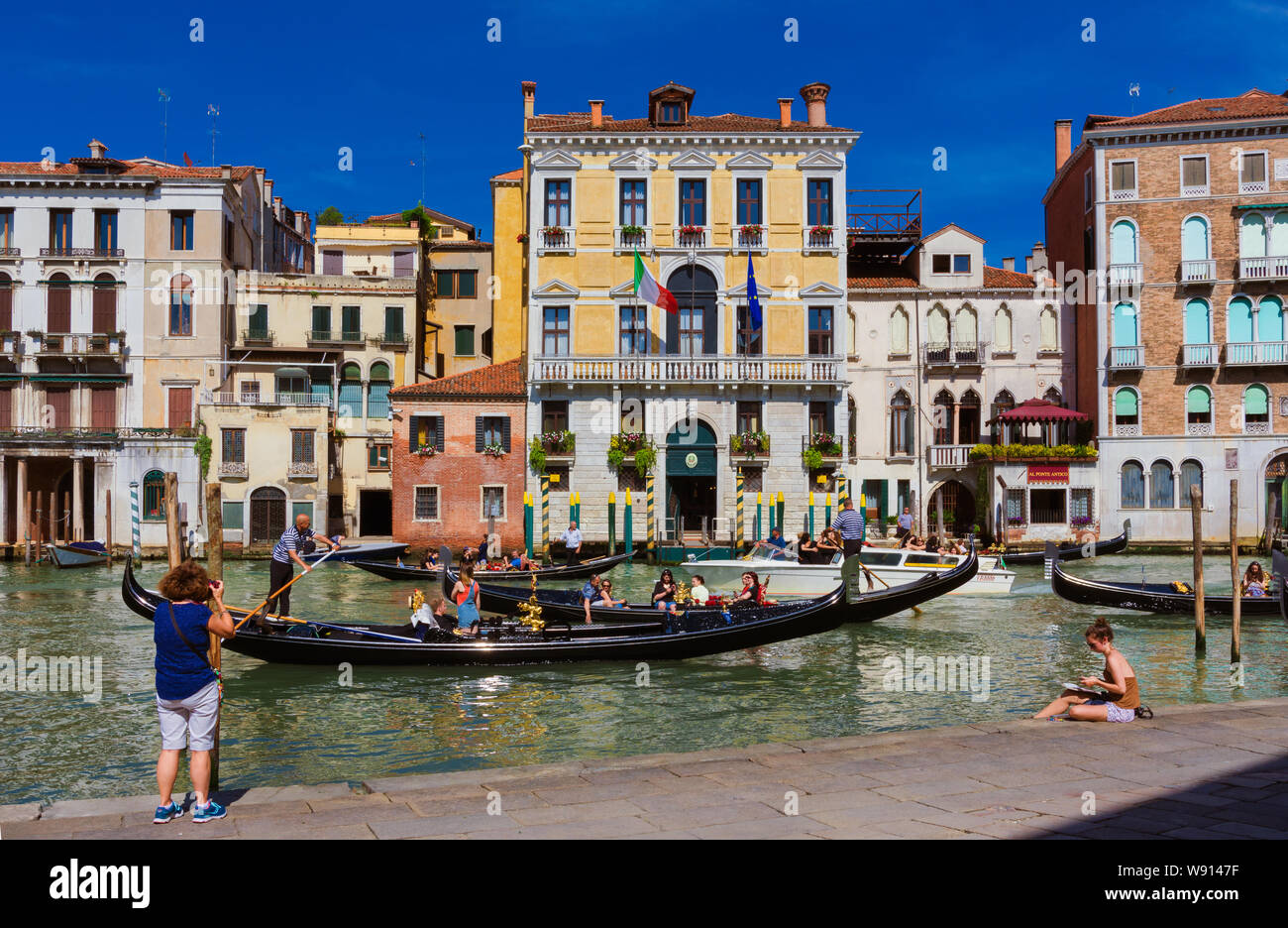 Gondola ride on canal of venice hi-res stock photography and images - Alamy