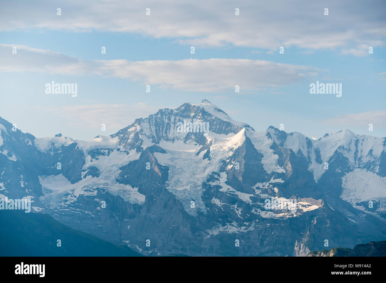 Jungfrau im Morgenlicht Stock Photo