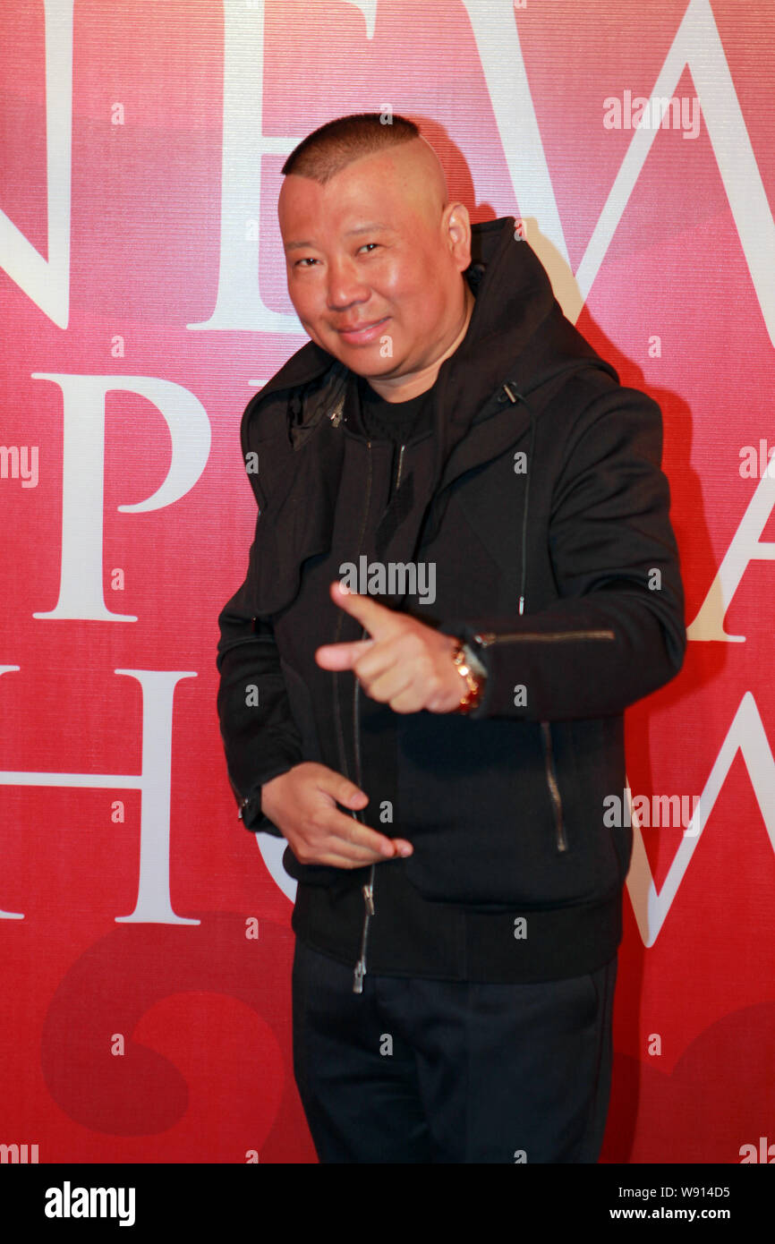FILEChinese comedian and crosstalk actor Guo Degang poses as he