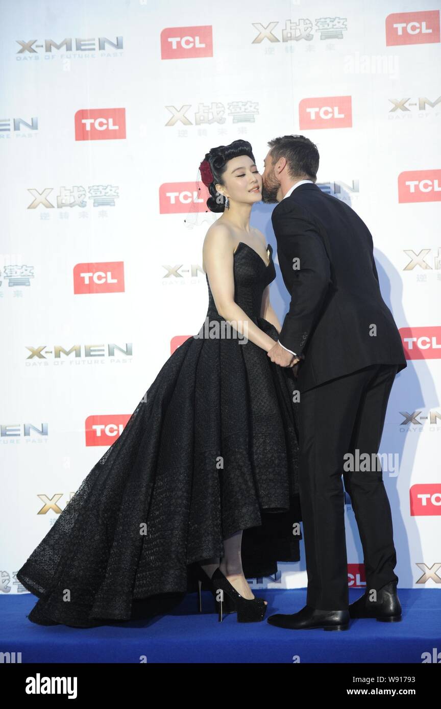 Hugh Jackman Fan Bingbing X Men High Resolution Stock Photography And Images Alamy