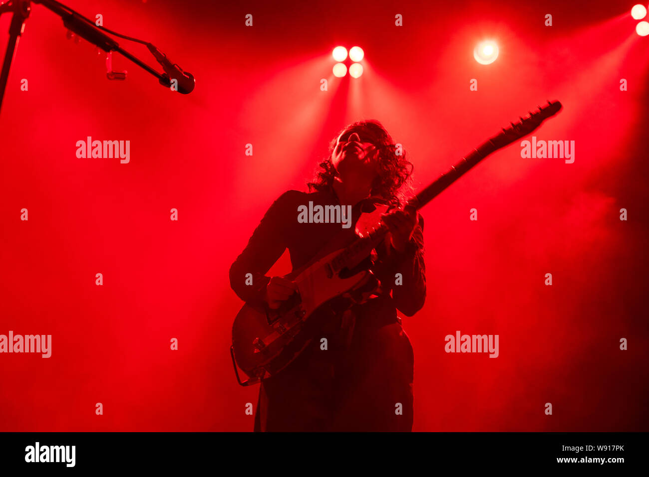 Edinburgh, Scotland, UK. 11 August 2019. Anna Calvi playing at Leith Theatre during the Edinburgh International Festival, Scotland, UK.Credit; Iain Masterton/Alamy Live News Stock Photo