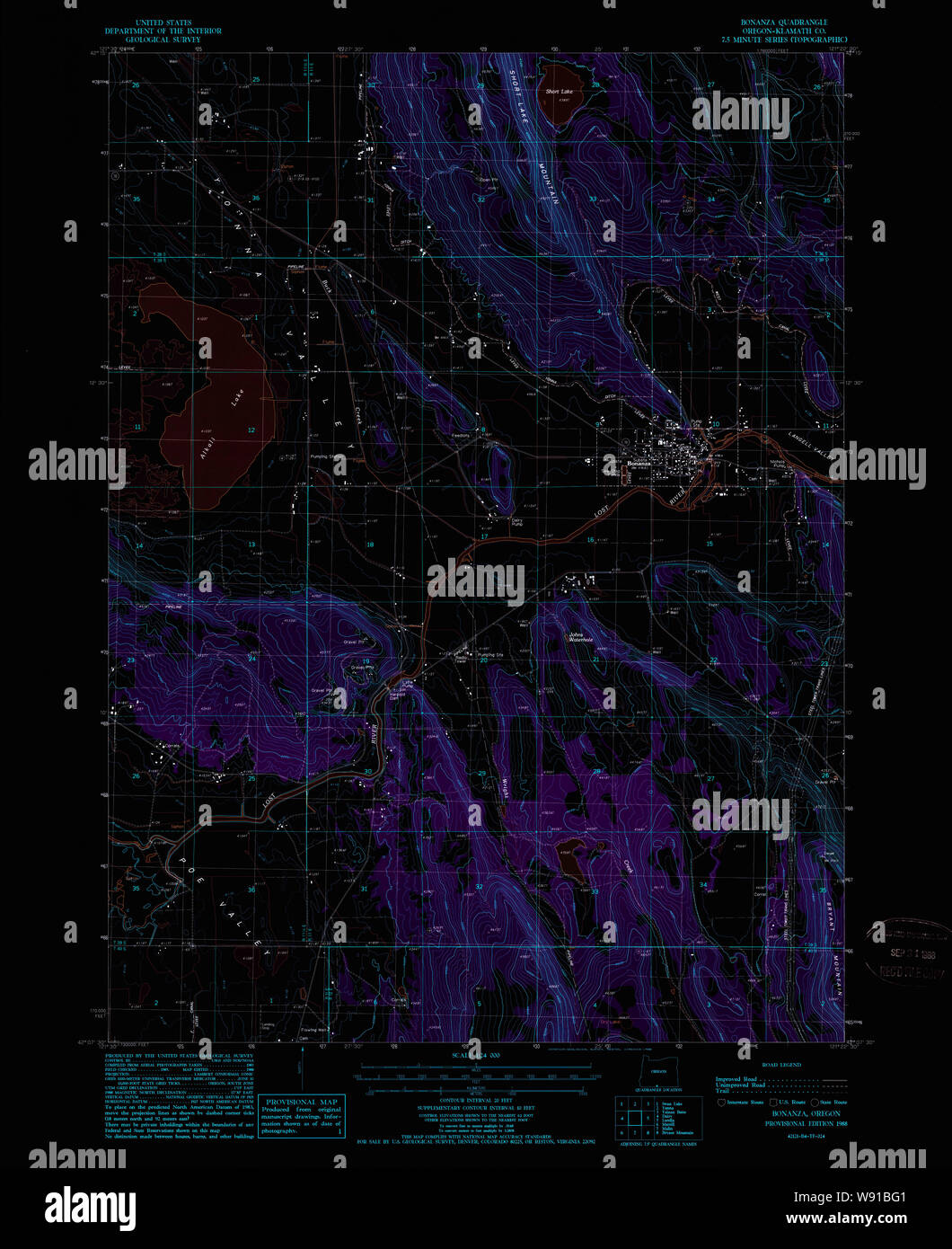 Map of bonanza hires stock photography and images Alamy
