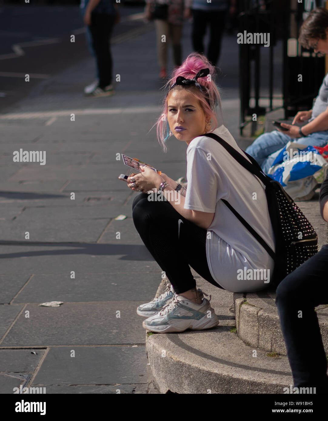 women with dyed hair Stock Photo - Alamy