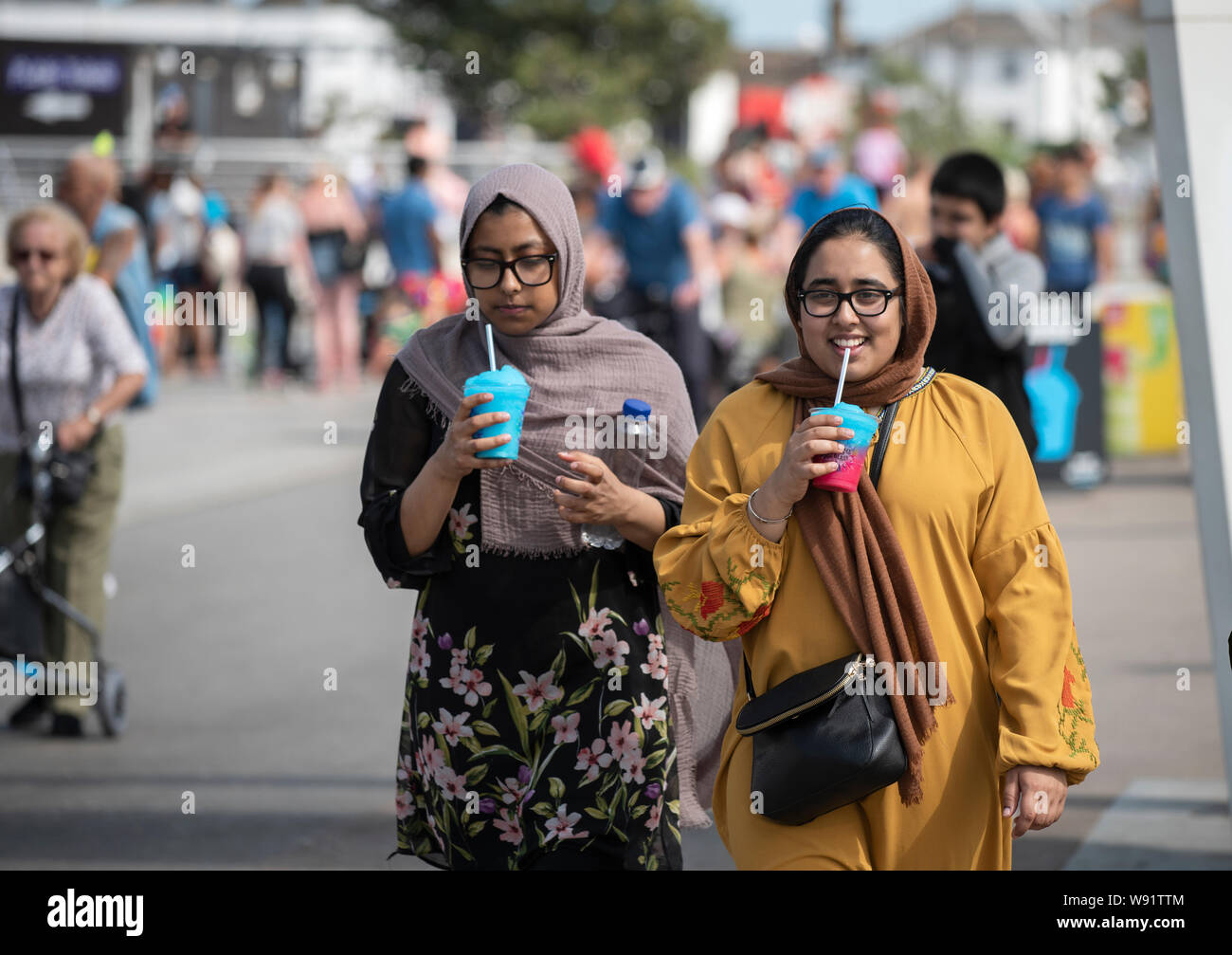Southend on Sea Essex England UK 8 August 2019 Southend lies at the estuary of the River Thames in south Essex, England UK. A popular seaside resort f Stock Photo