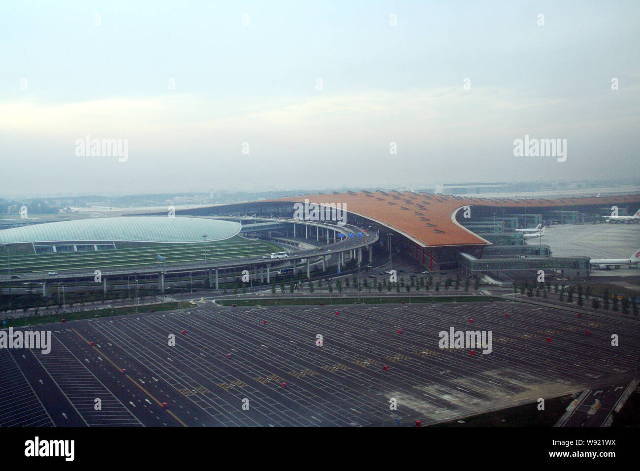 --FILE--View of the Terminal 3 at Beijing Capital International Airport, in Beijing, China, 28 October 2008.   NWS Holdings Ltd. agreed to buy an 8.8 Stock Photo