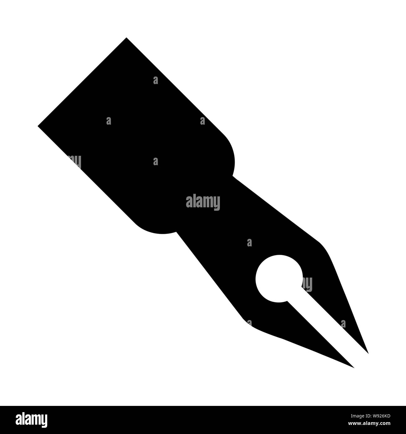 Black pen icon Stock Vector