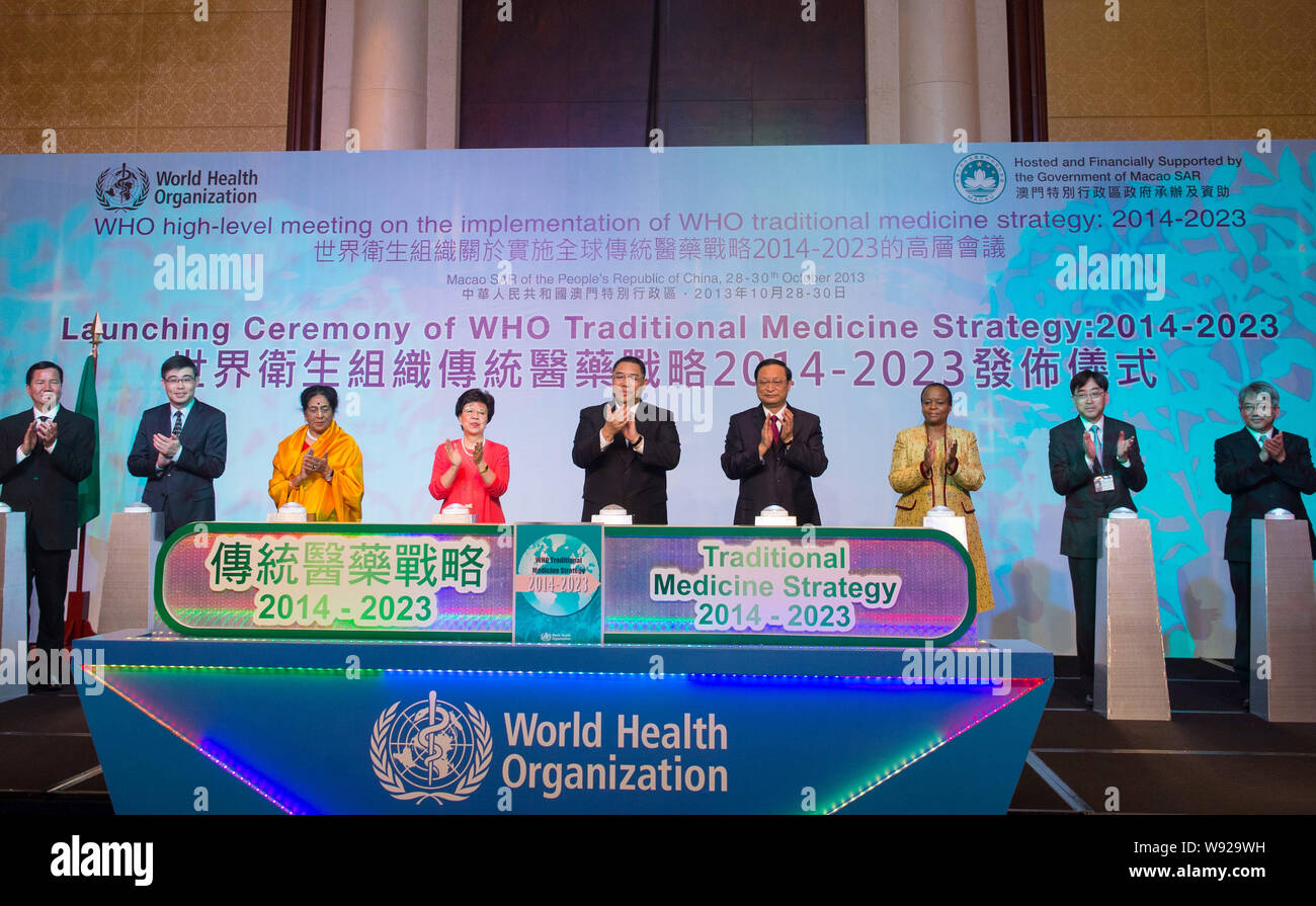 Dr Margaret Chan Fourth Left Director General Of The World