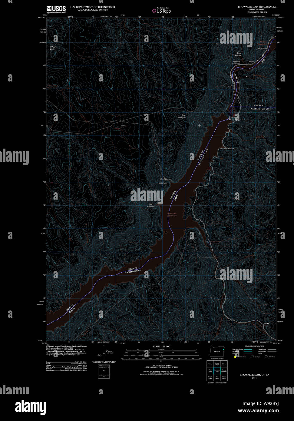 Map of brownlee hires stock photography and images Alamy