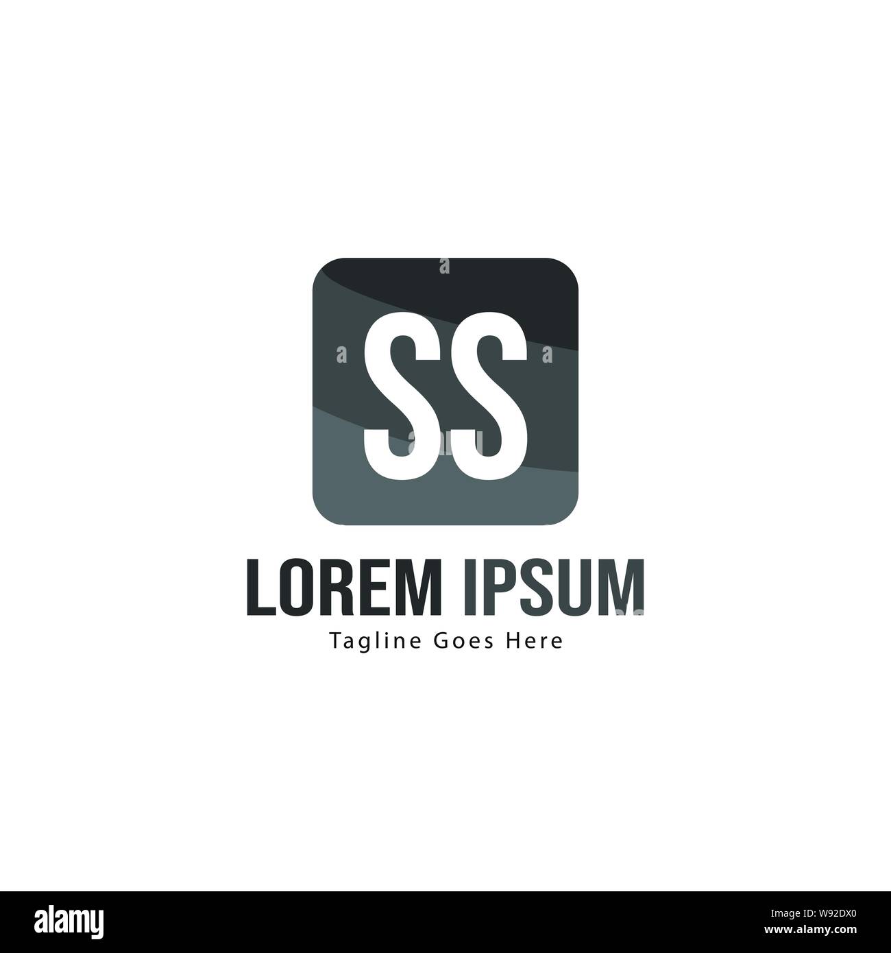 Initial SS logo template with modern frame. Minimalist SS letter logo ...