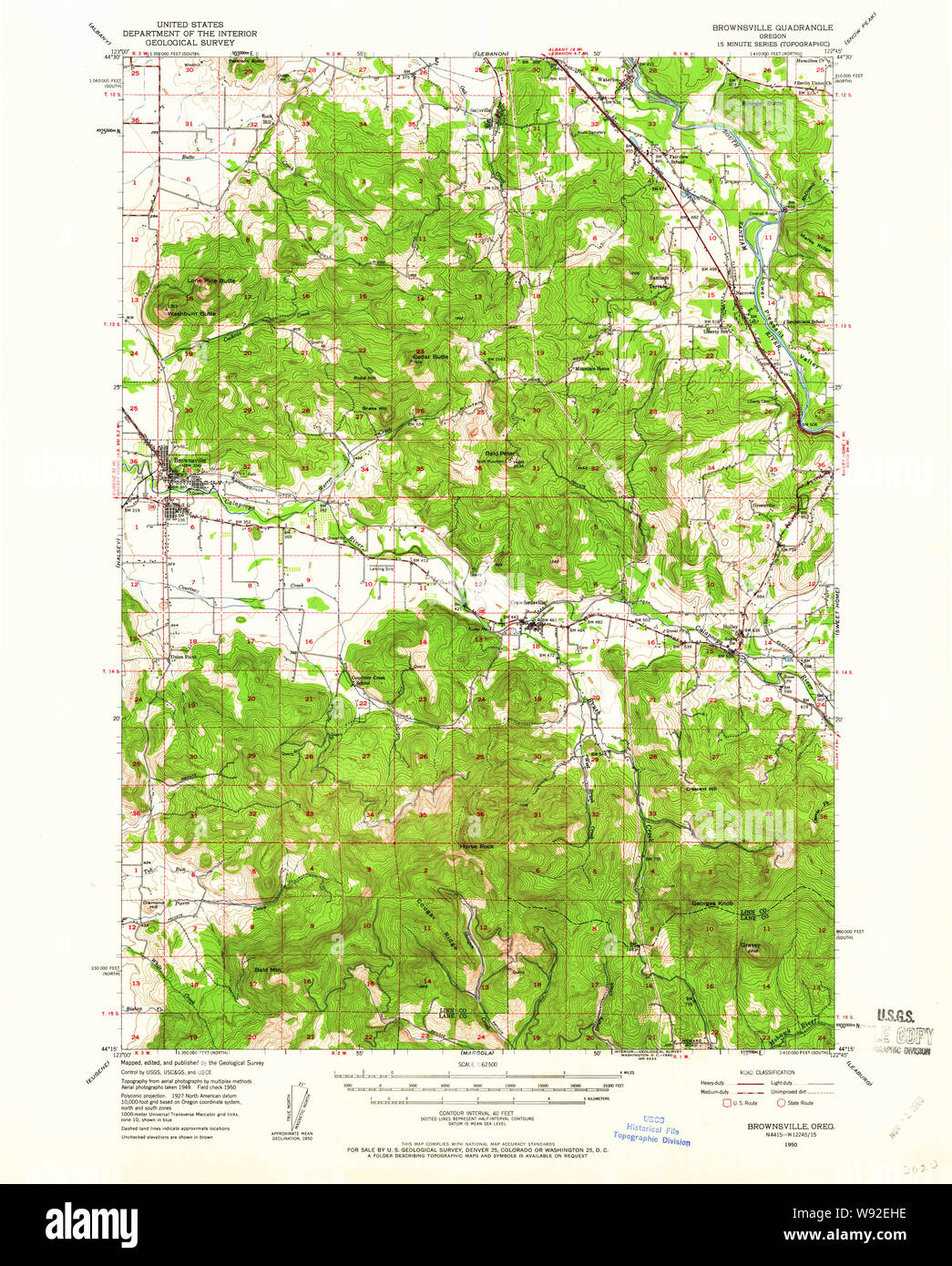 Brownsville oregon 1950 hires stock photography and images Alamy