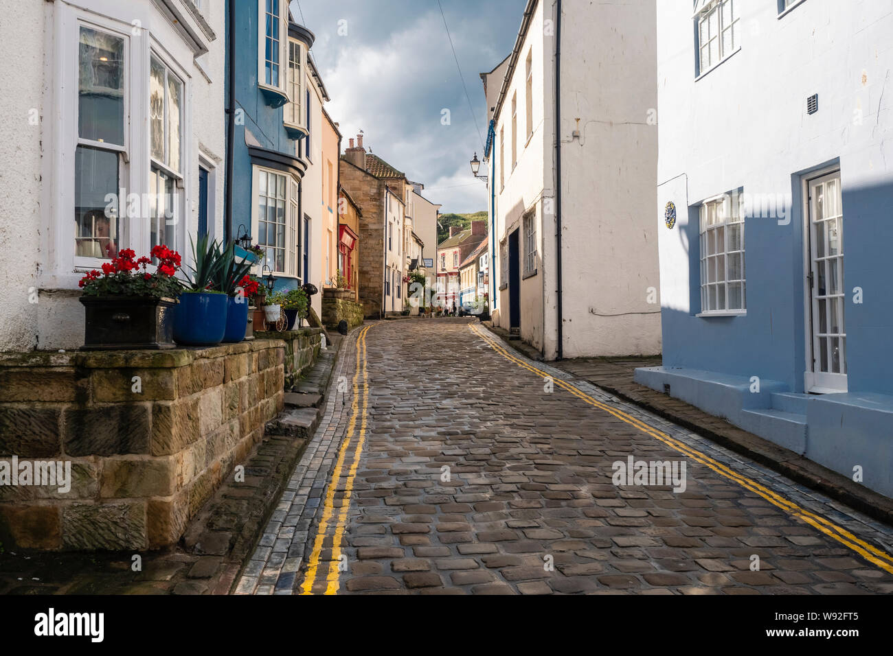 06/08/2019 Staithes, North Yorkshire, uk Staithes is a seaside village