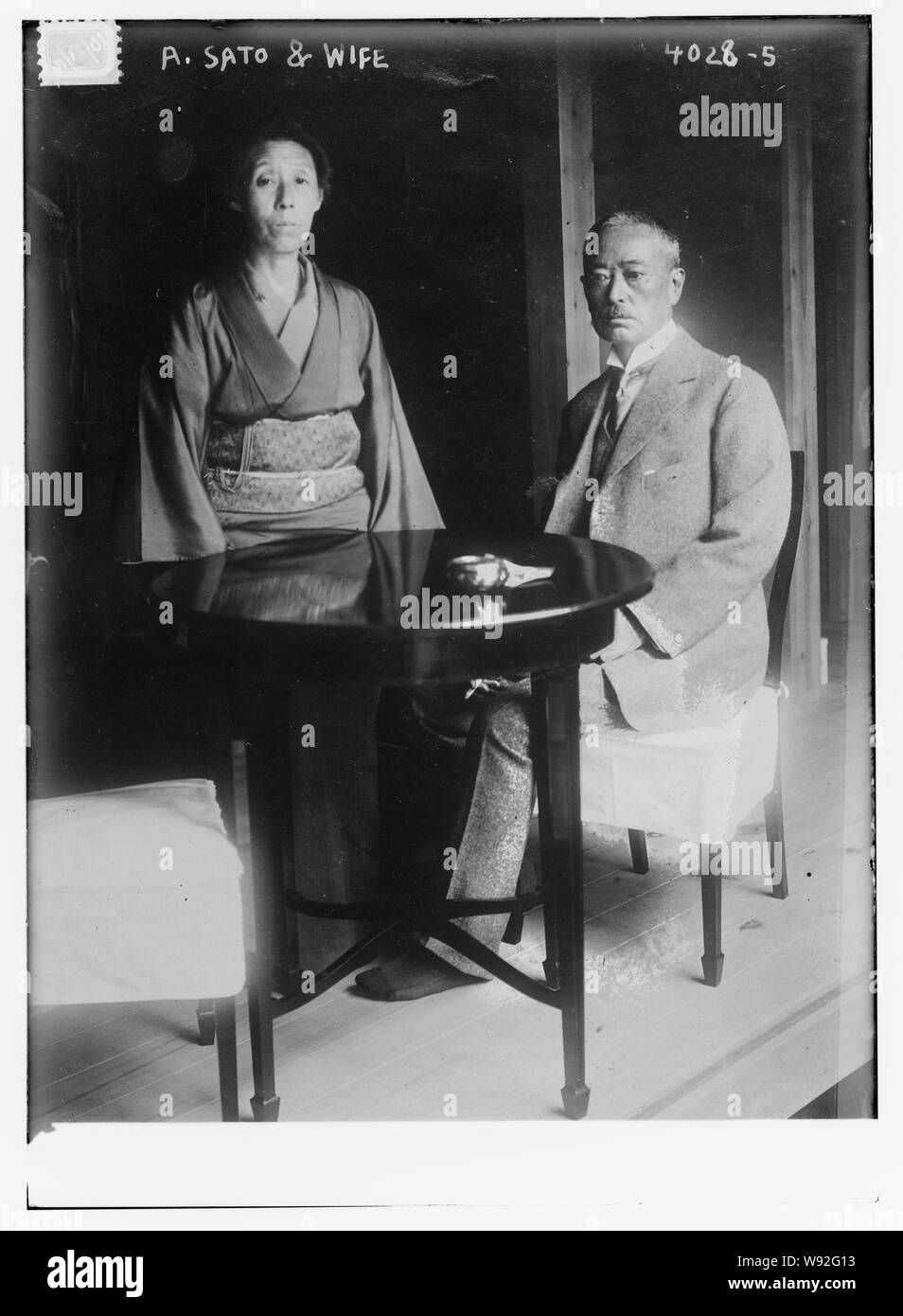 A. Sato and wife Stock Photo