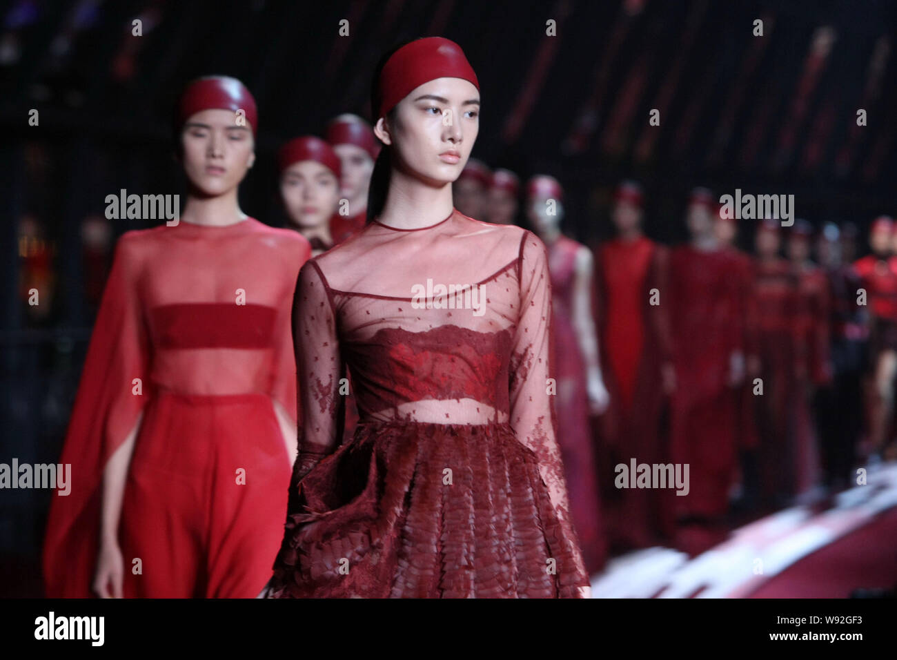 Models display new creations from the Valentino Shanghai Collection at ...