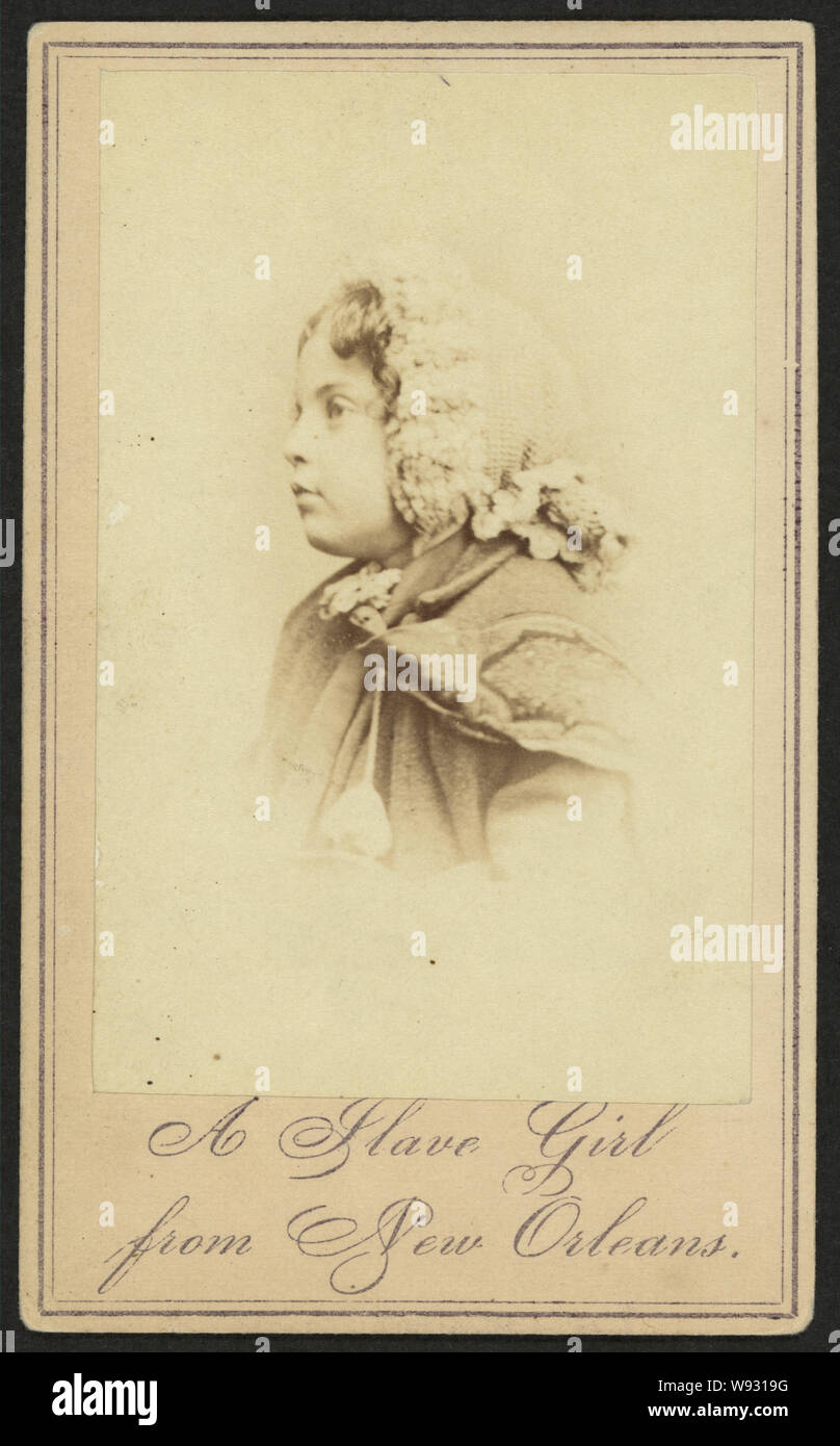 A slave girl from New Orleans / Chas. Paxson, photographer, New York. Stock Photo