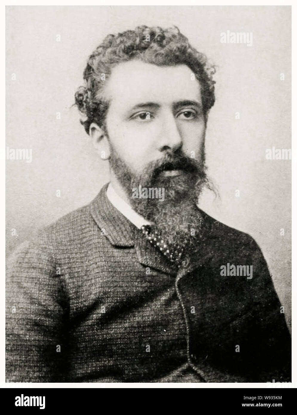 Georges Seurat (1859-1891), portrait photograph, circa 1888 Stock Photo