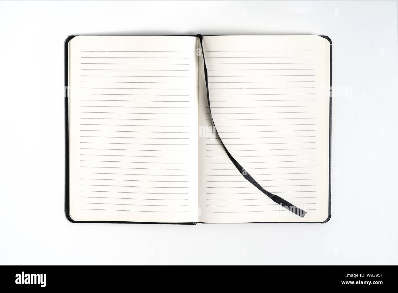 black notebook on white background with clipping path Stock Photo Alamy