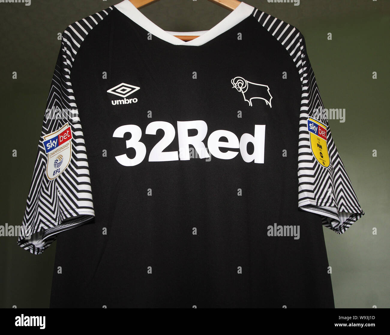 Umbro Derby County FC Youth Home Shirt 2019-20 Championship 