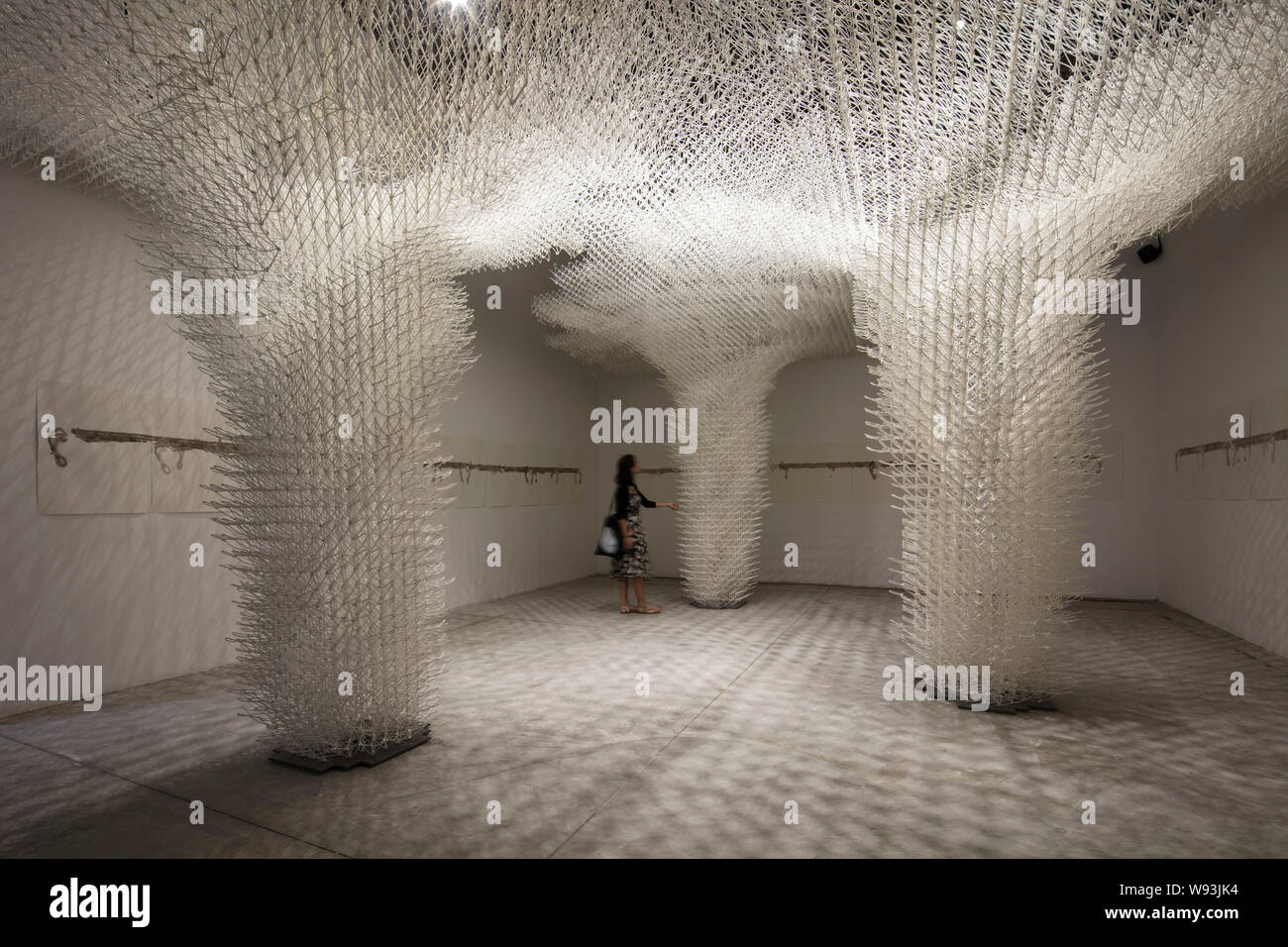 Lala. Cloud Pergola at Venice Biennale 2018, Venice, Italy. Architect: Ai Build , 2018. Stock Photo