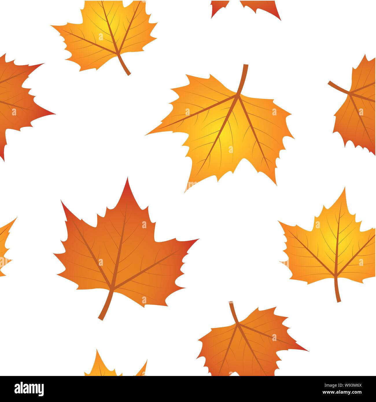 Colorful pattern autumn leaves Stock Vector Images - Alamy