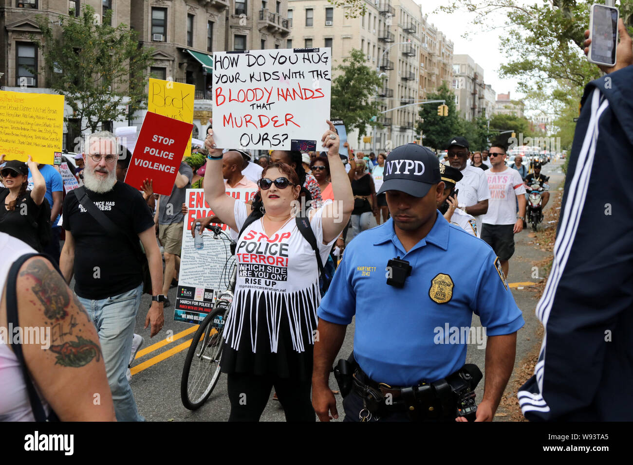 Black Lives Matter Rally and March, New York, USA Stock Photo