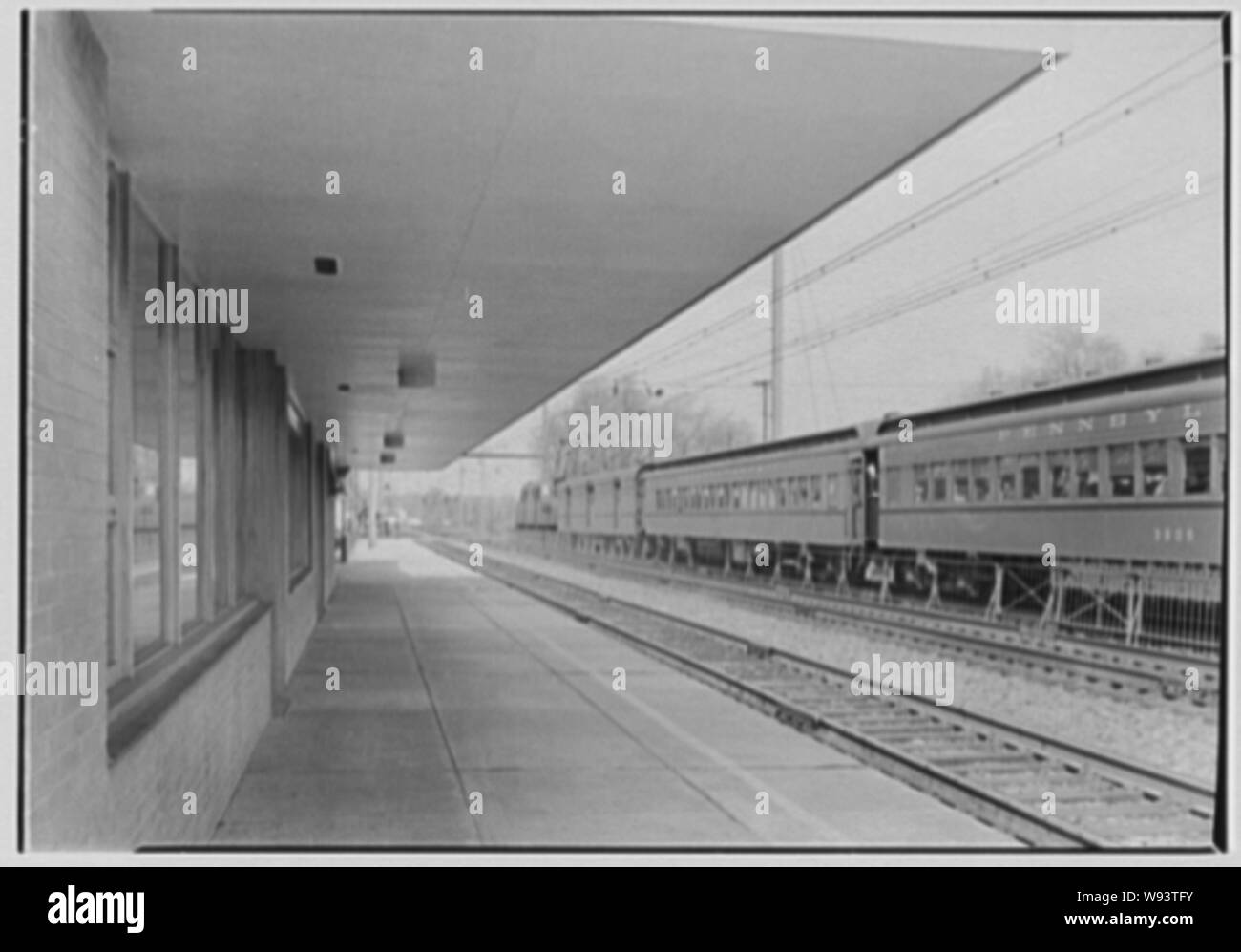Aberdeen Station, Pennsylvania Railroad, Aberdeen, Maryland Stock Photo
