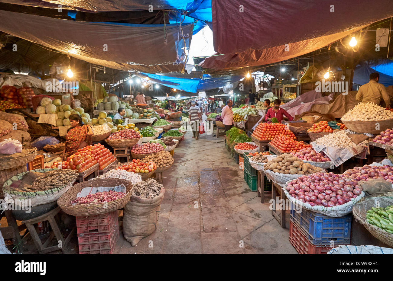 Devaraja fruit and vegetable market, Mysore, Karnataka, India Stock