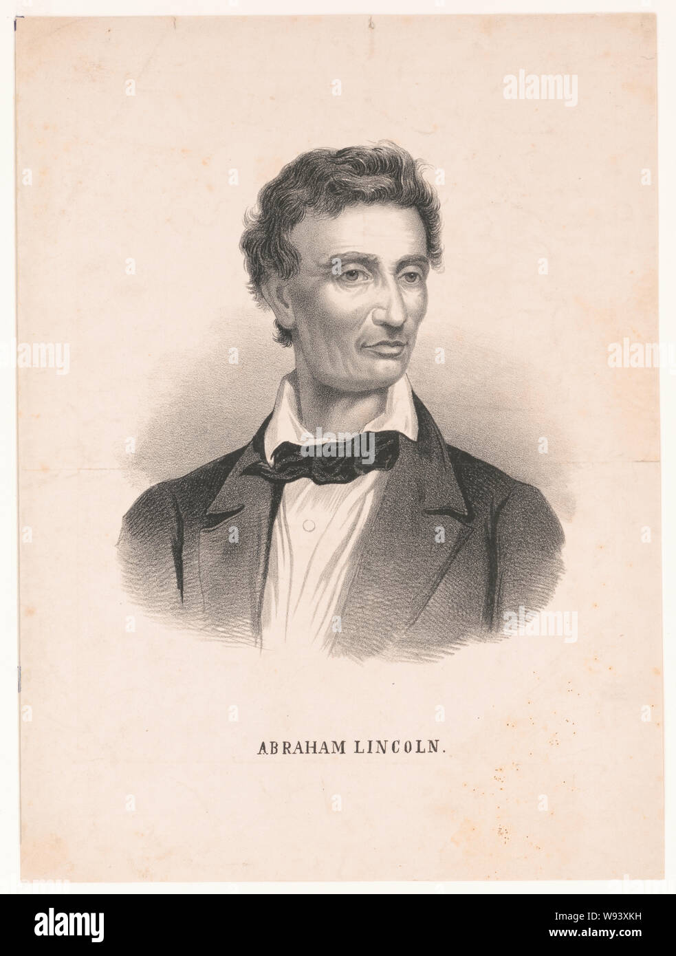 Abraham Lincoln as a young man Stock Photo