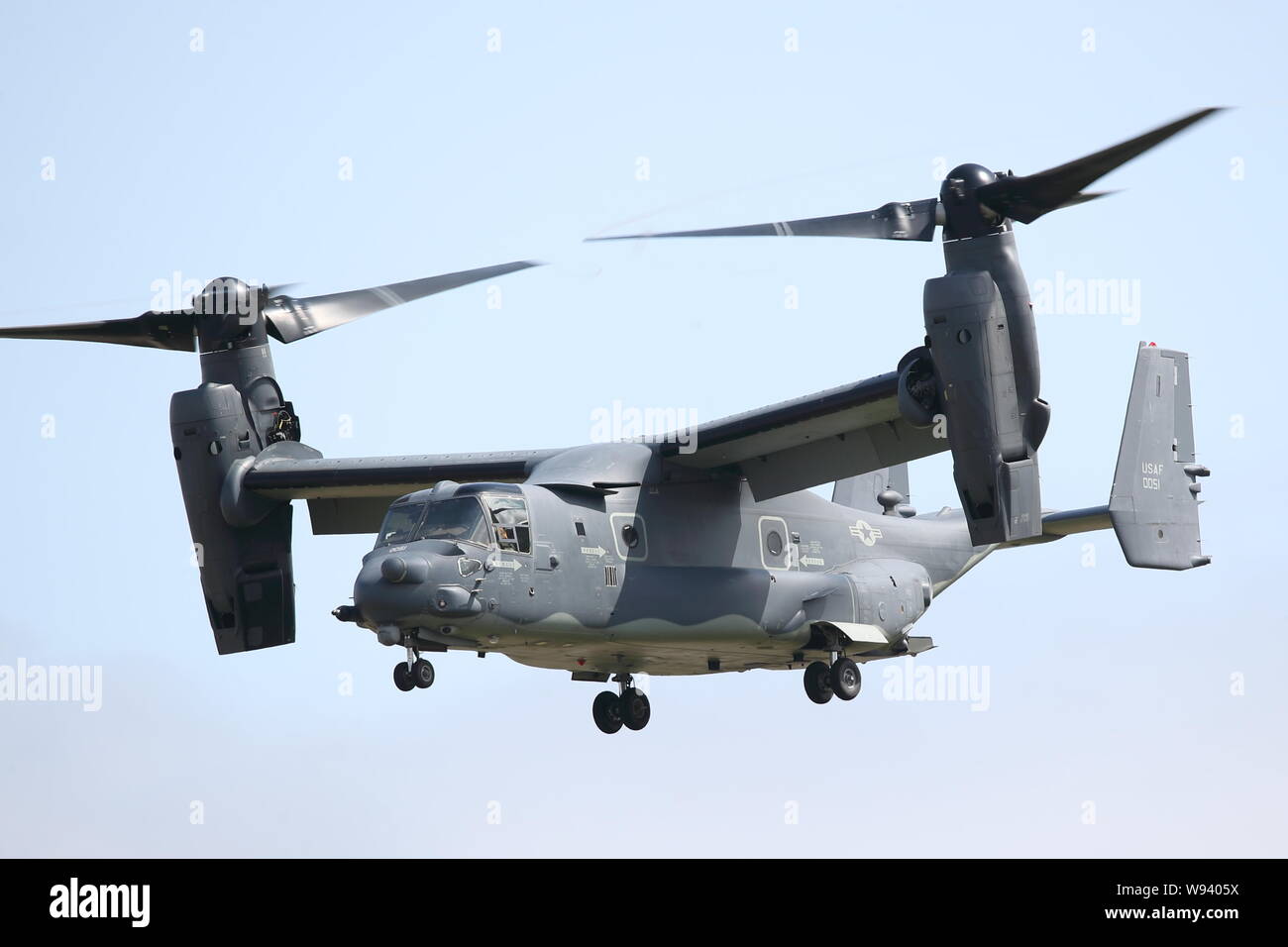 Bell Boeing V-22 Osprey tilt rotor aircraft at the Royal International Air Tattoo RIAT 2019 at RAF Fairford, Gloucestershire, UK Stock Photo