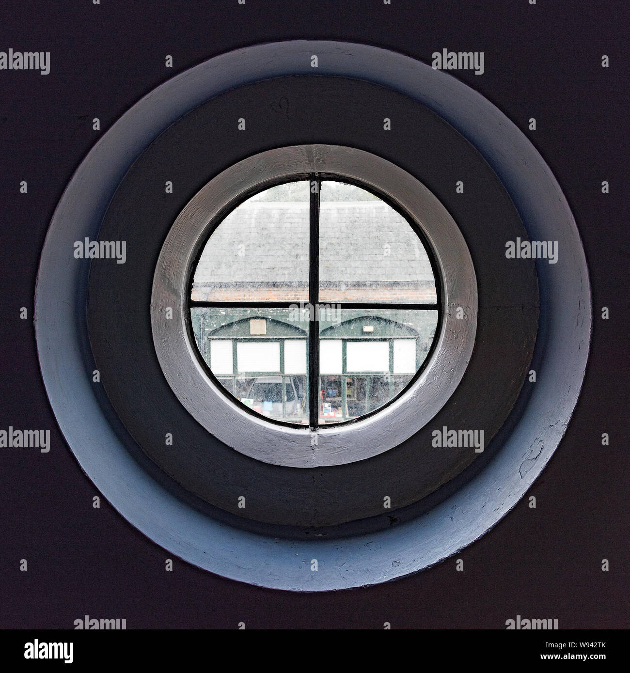 Circular Window Stock Photo