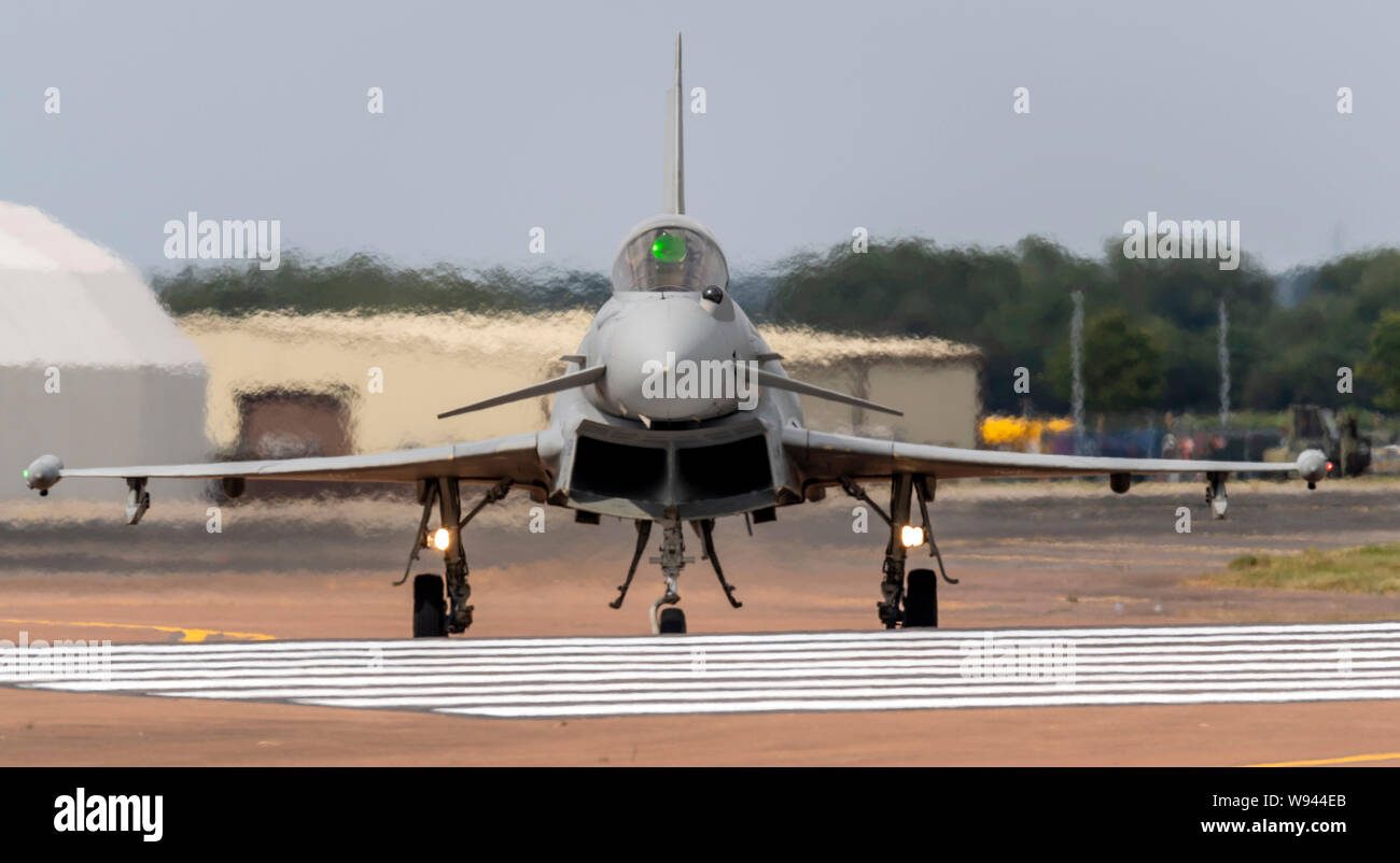 Eurofighter, F-2000 Typhoon at the Royal International Air Tattoo 2019taxying Stock Photo