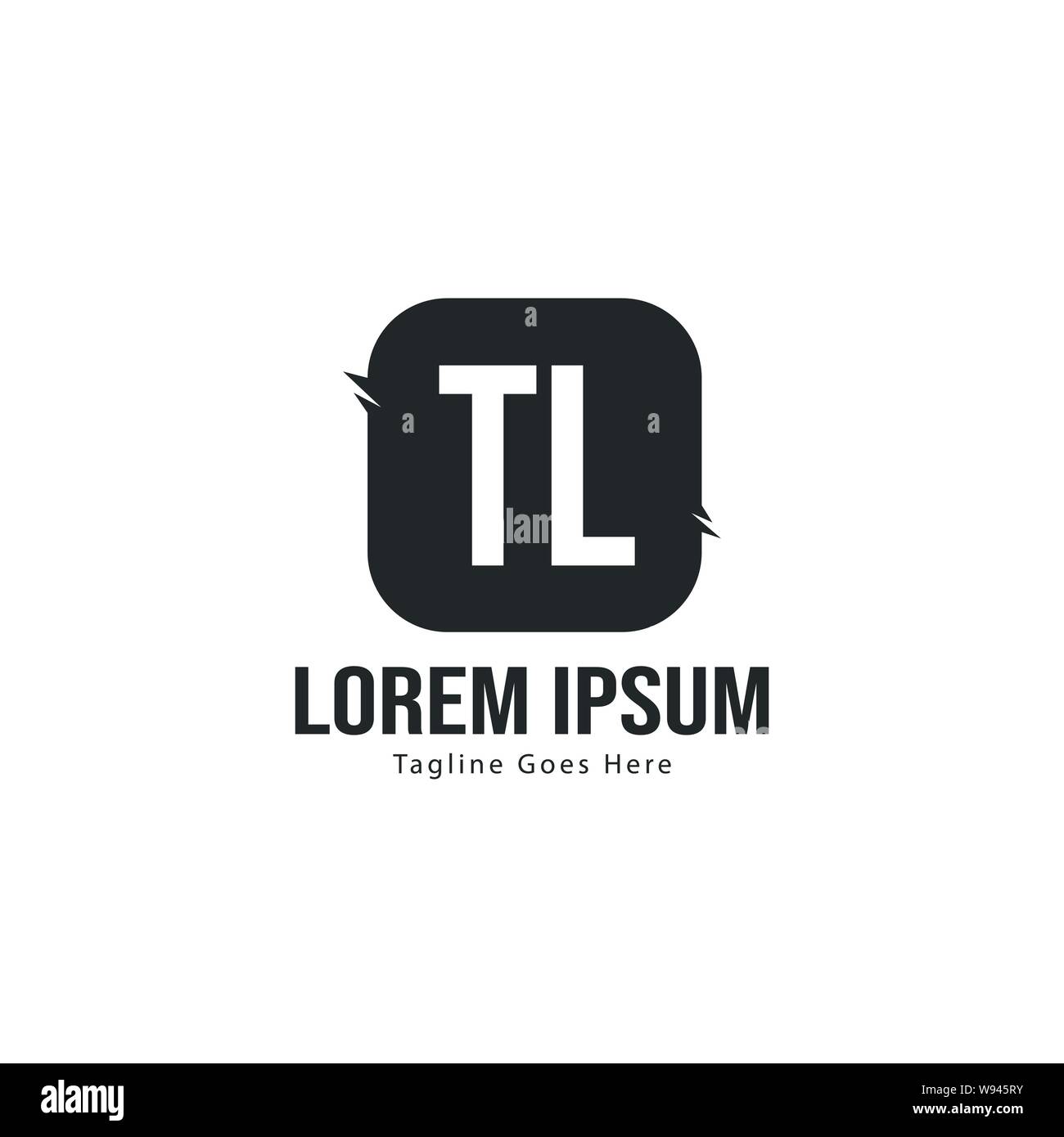 Tl Letter Initial TL logo template with modern frame. Minimalist TL letter logo ...