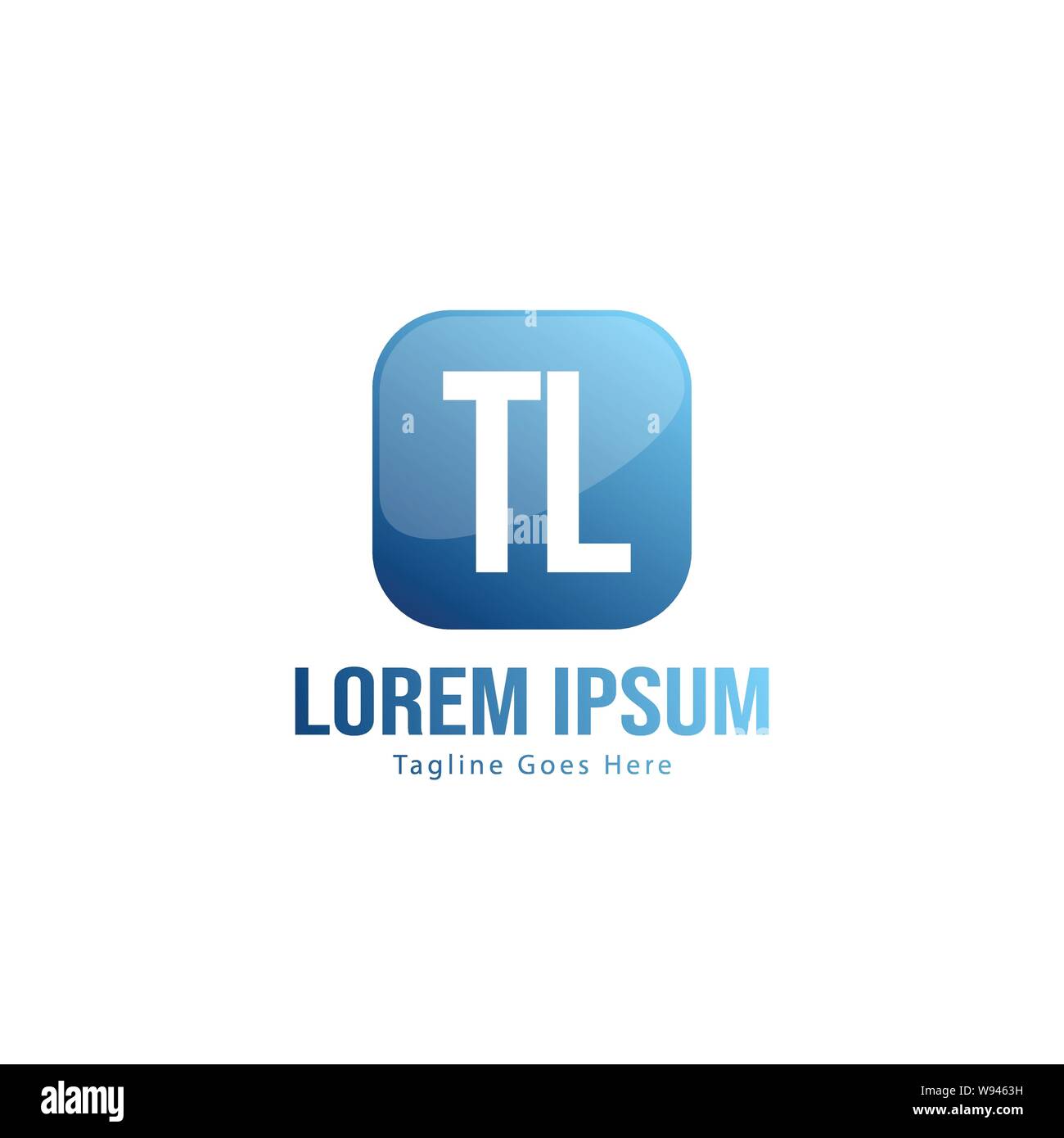 Initial TL logo template with modern frame. Minimalist TL letter logo ...