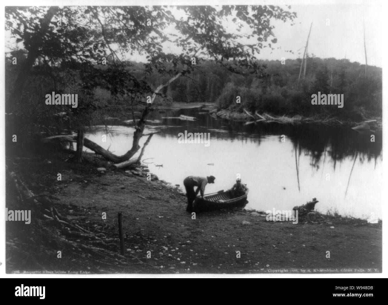 Adirondack Mountains, N.Y. Raquette River below Long Lake Stock Photo