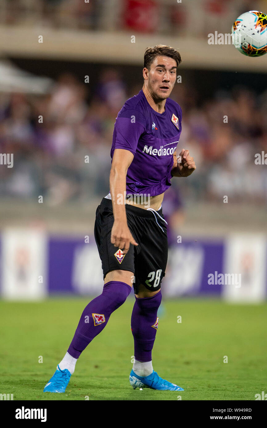 Dusan Vlahovic of ACF Fiorentina smiles during the pre-season News Photo  - Getty Images