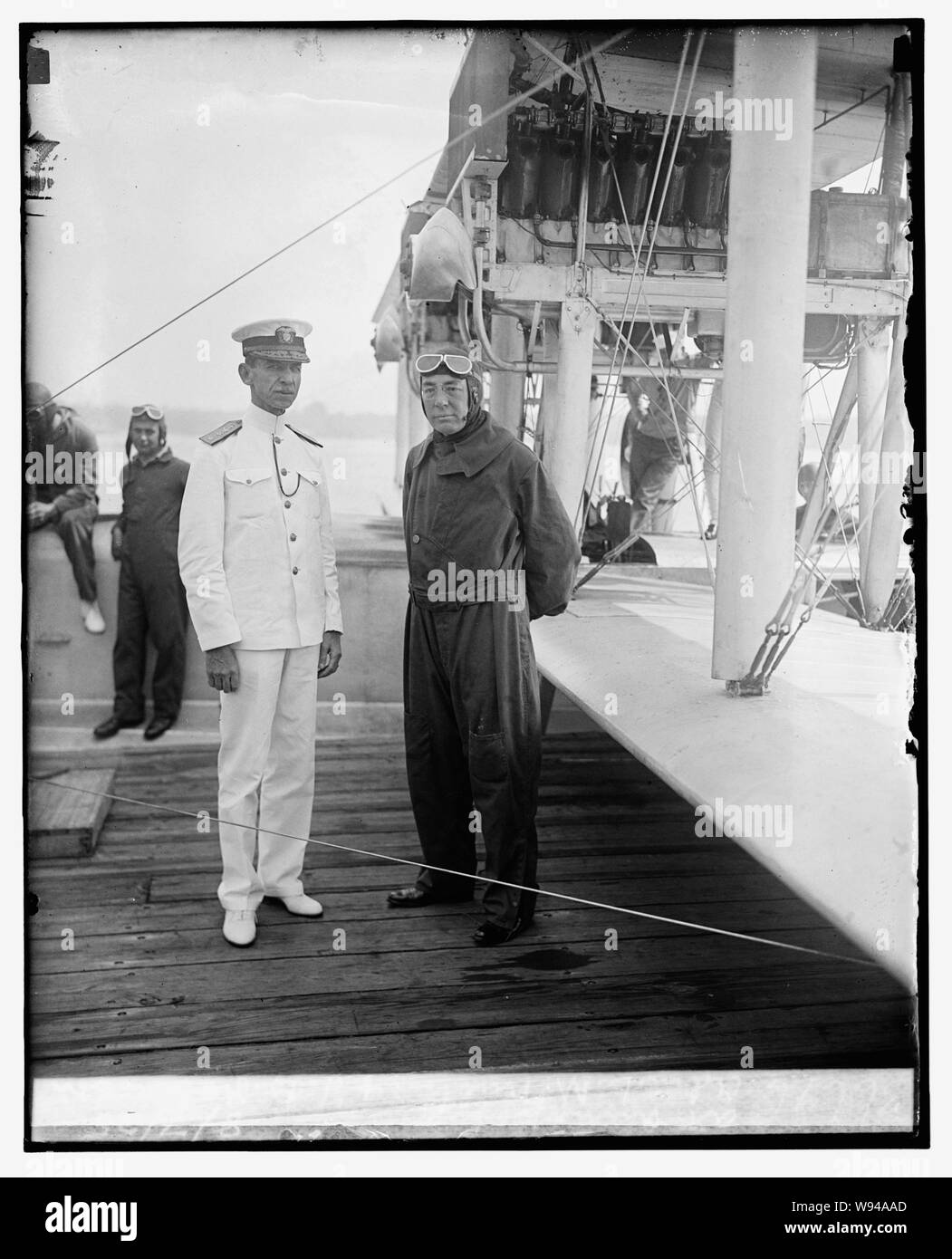 Adm. L.M. Nulton & T.D. Robinson at Annapolis, 8/7/25 Stock Photo