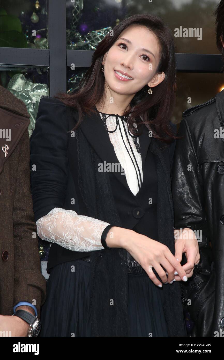 Taiwanese model and actress Lin Chi-ling poses at the opening ceremony ...