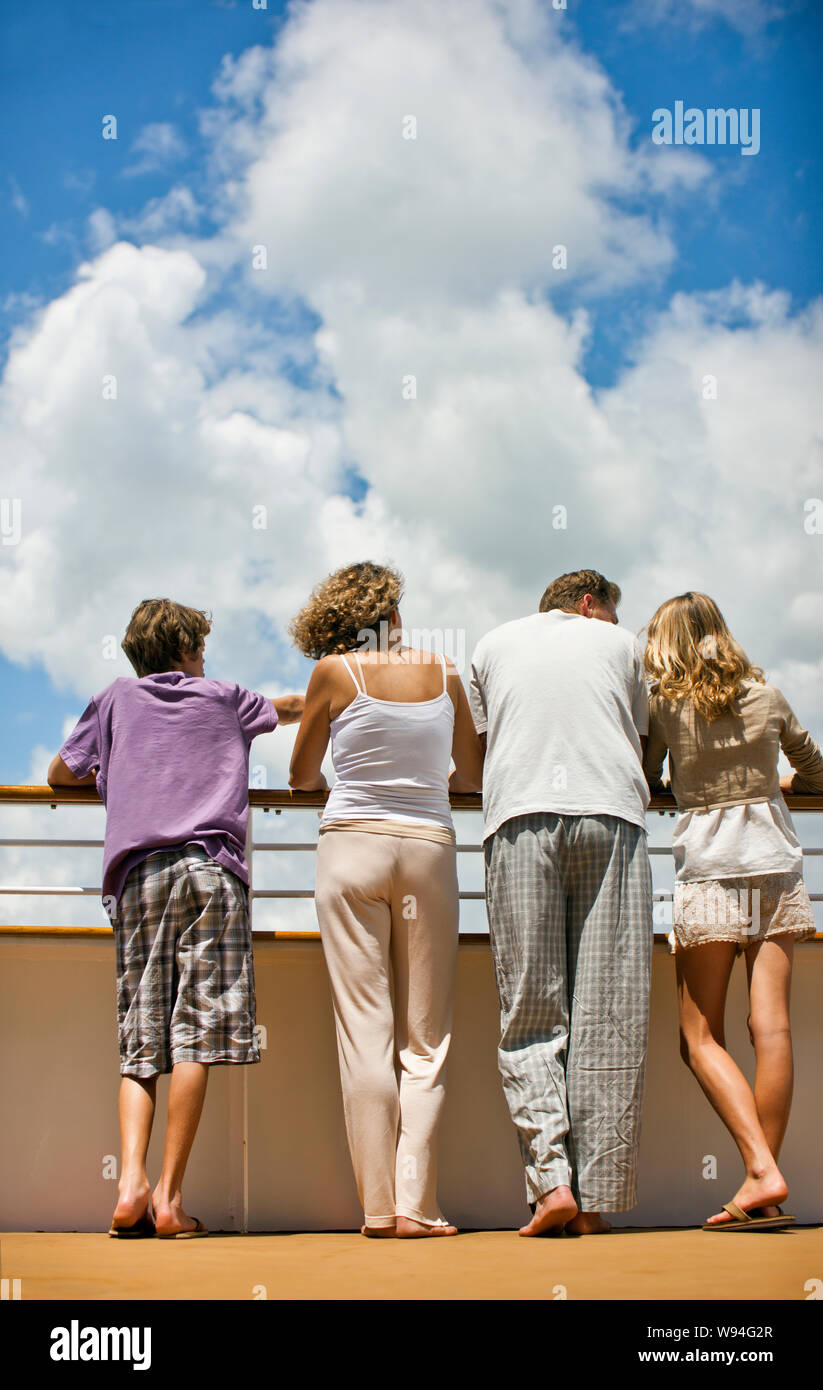 Family on ships deck hi-res stock photography and images - Alamy
