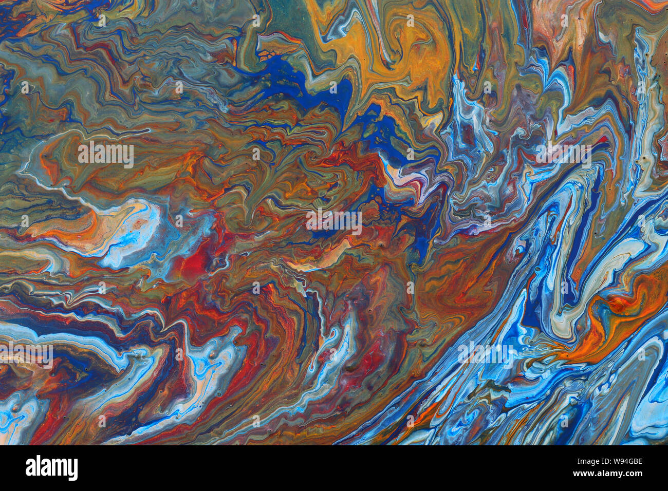 photography of abstract marbleized effect background. creative colors. Beautiful paint. Stock Photo
