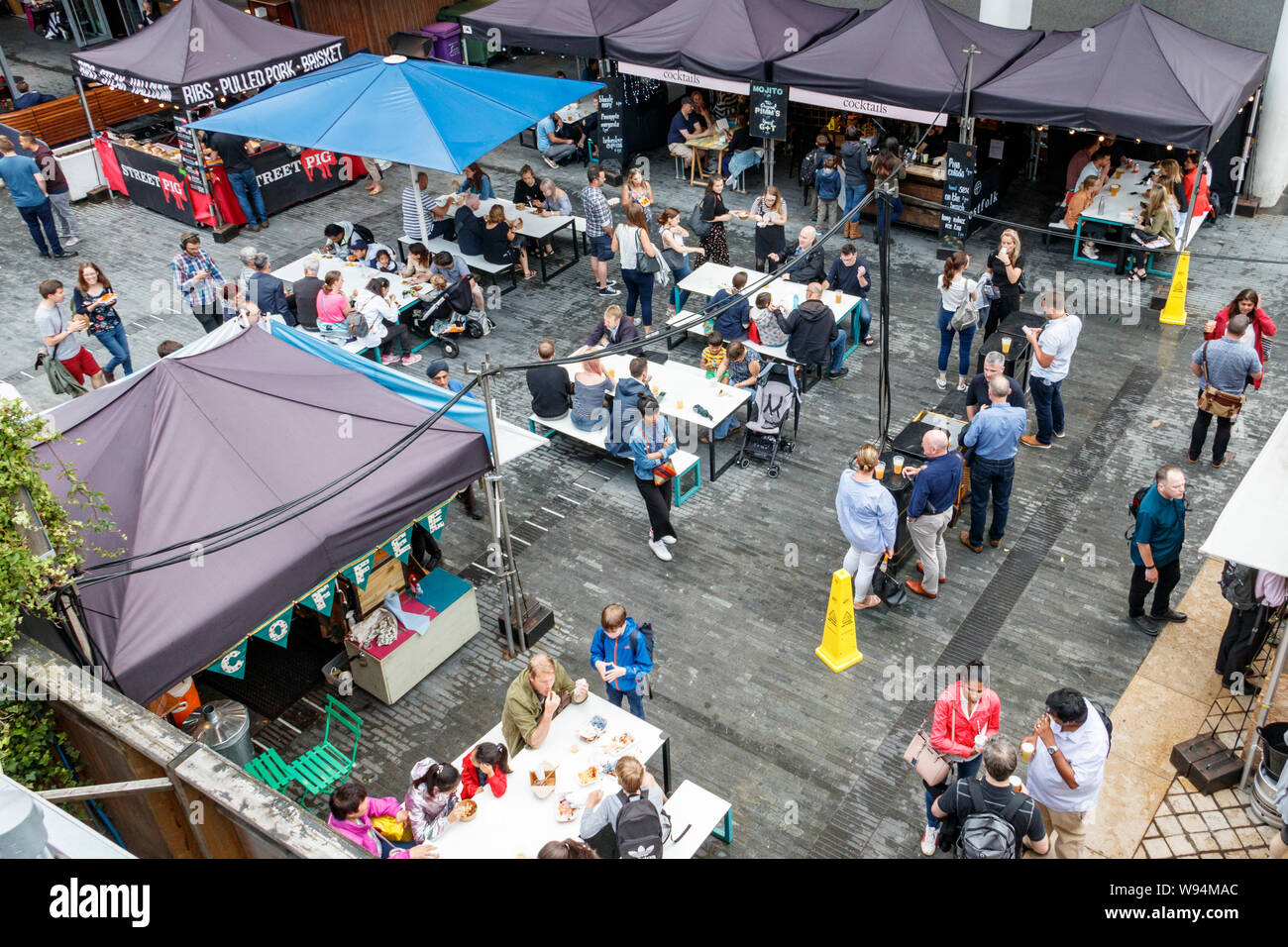 Shoppers at the Friday food market at the Southbank Centre, Waterloo, London, UK Stock Photo Alamy