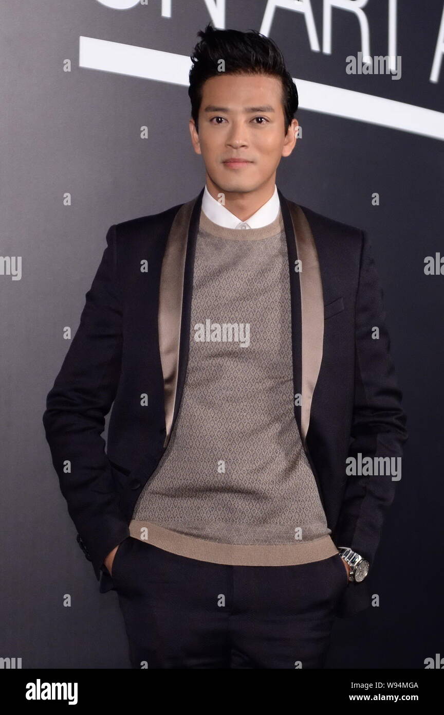Hong Kong singer Daniel Chan poses at the opening ceremony for Fendi Un ...