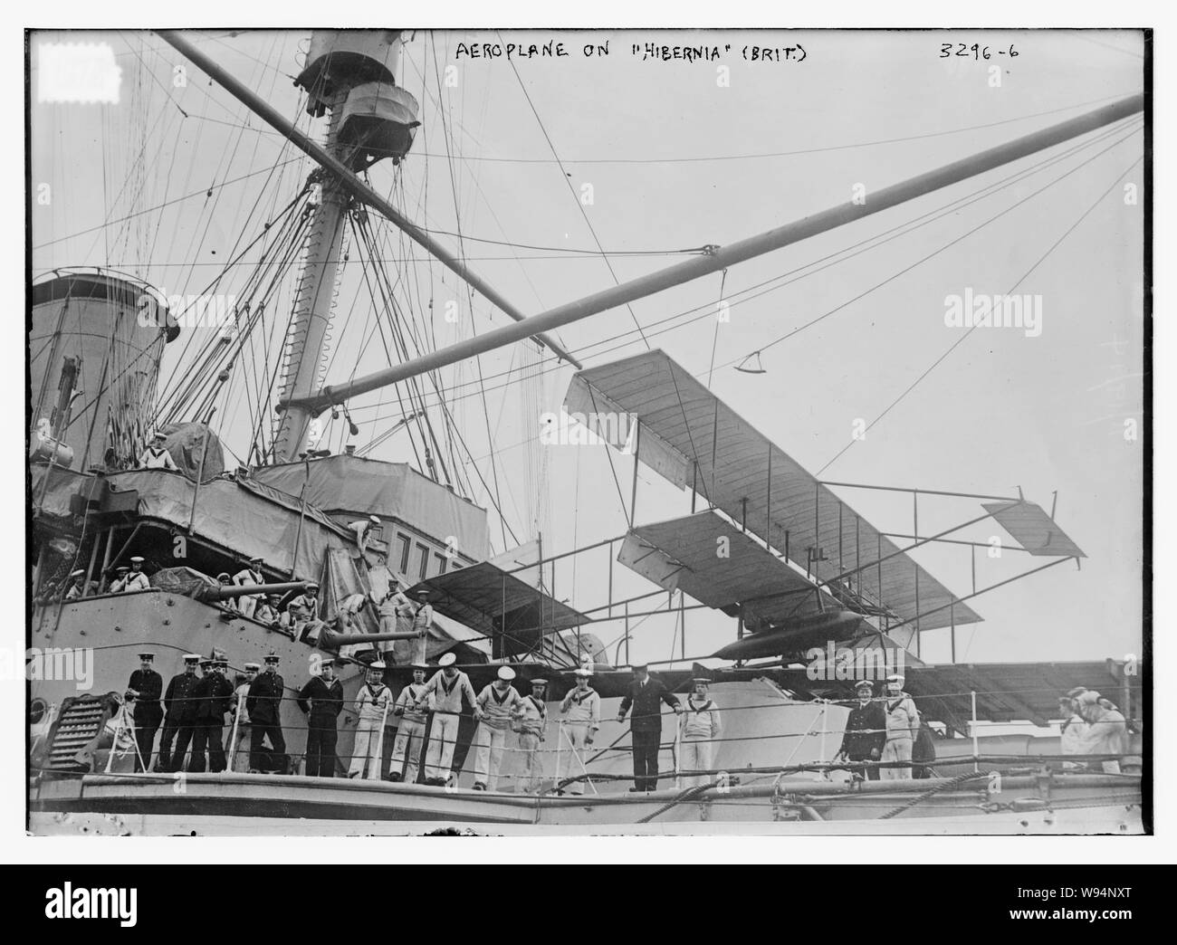 Aeroplane on HIBERNIA (Brit Stock Photo Alamy