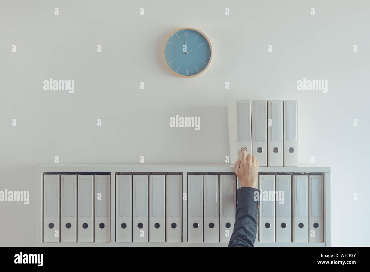 Archive. The room for storage of documents. Interior. There are racks with  folders and a door with a sign Archive in the picture. Vector Stock  Vector Image & Art - Alamy