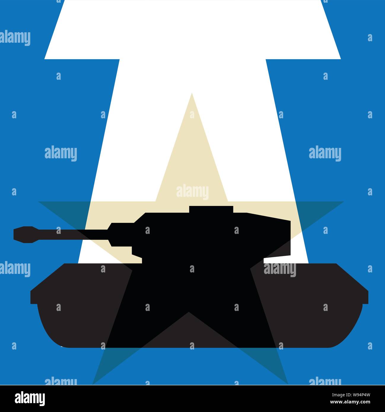 Military tank silhouette hi-res stock photography and images - Alamy