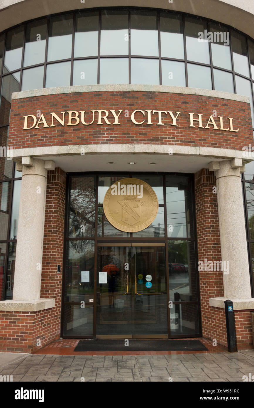 Danbury Ct town hall Stock Photo Alamy
